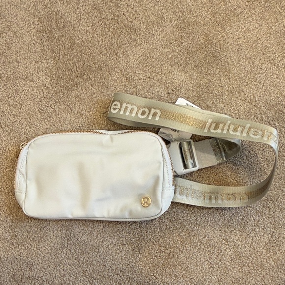 lululemon athletica Handbags - lululemon athletica Gray Belt Bag with Gold